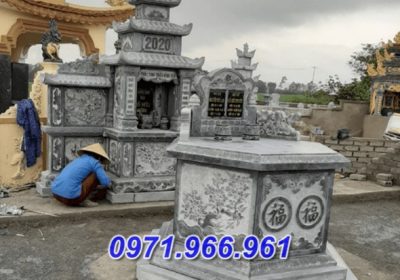 36 mộ lục bát giác bằng đá đẹp bán an giang