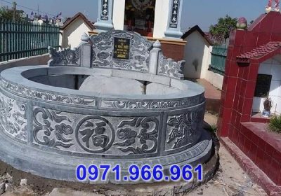 58 mộ tròn bằng đá xanh đẹp bán tuyên quang
