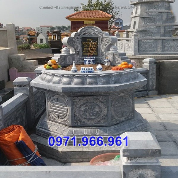 TP hồ chí minh 29 mẫu mộ đá lục bát giác đẹp