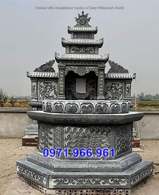 bình dương + 32 mẫu mộ lục bát giác bằng đá