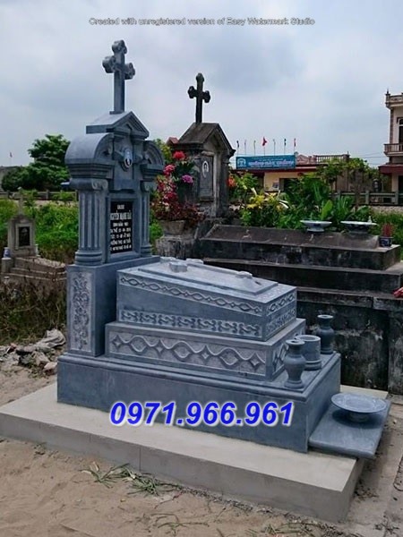 54 + mộ thiên chúa giáo bằng đá bán bình định