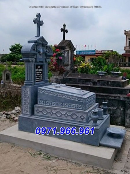 58  mộ công giáo bằng đá xanh bán bình thuận
