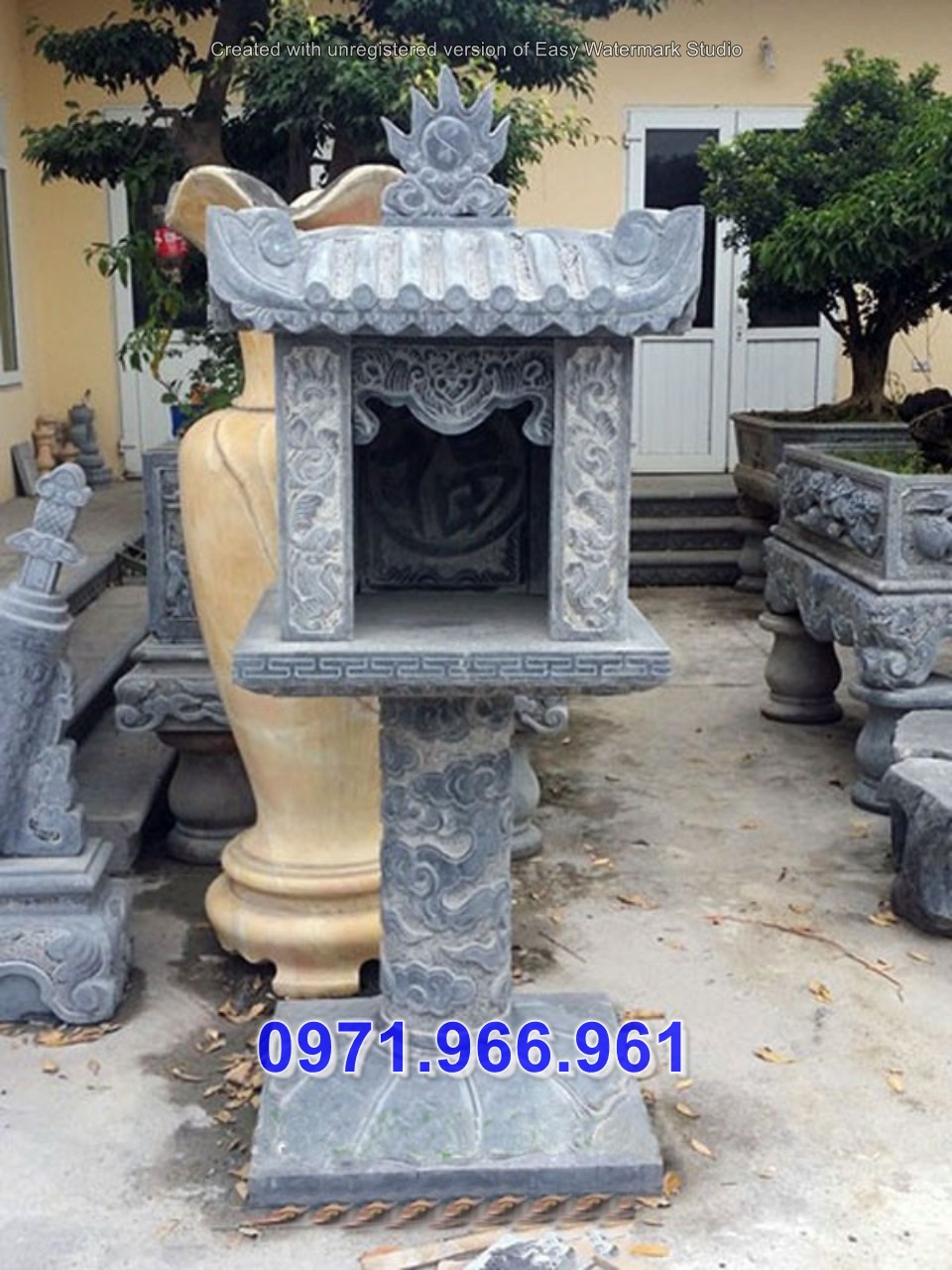 68 + cây hương đá thờ thần linh bán tiền giang