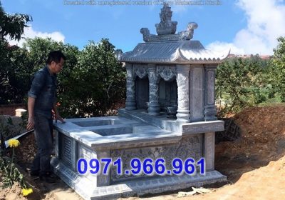 cà mau + 23 nhà mồ đôi cất tro cốt bằng đá đẹp