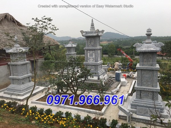 mẫu mộ tháp đá thờ tro cốt bán bến tre + 60