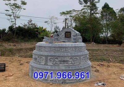 mẫu mộ tròn bằng đá tự nhiên bán điện biên 63
