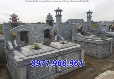 mẫu mộ đôi ba má bằng đá bán đắk nông + 43