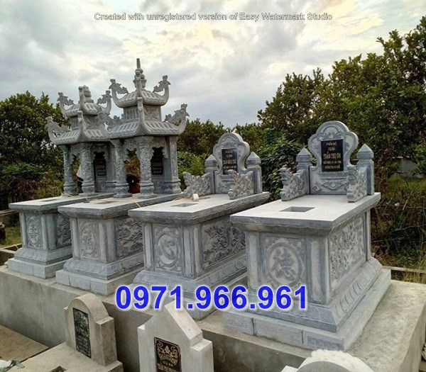mẫu mộ không mái đá đẹp bán bình định + 03
