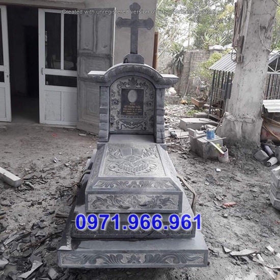 mộ không mái bằng đá đẹp bán khánh hòa + 04