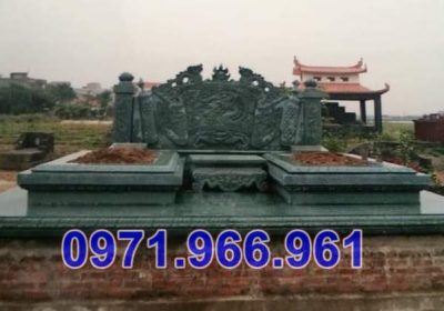 014 mẫu mộ đá đôi xanh đẹp bán tiền giang