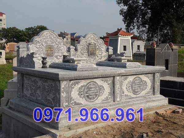 017 mẫu mộ đá đôi đẹp bán kiên giang