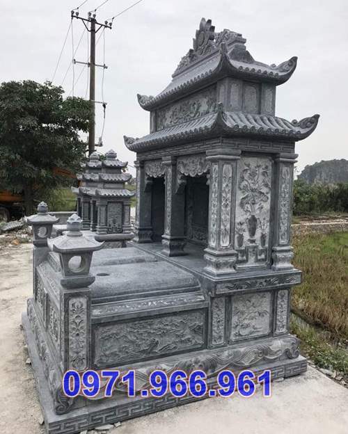 017 mẫu mộ đá đôi tự nhiên đẹp bán kiên giang