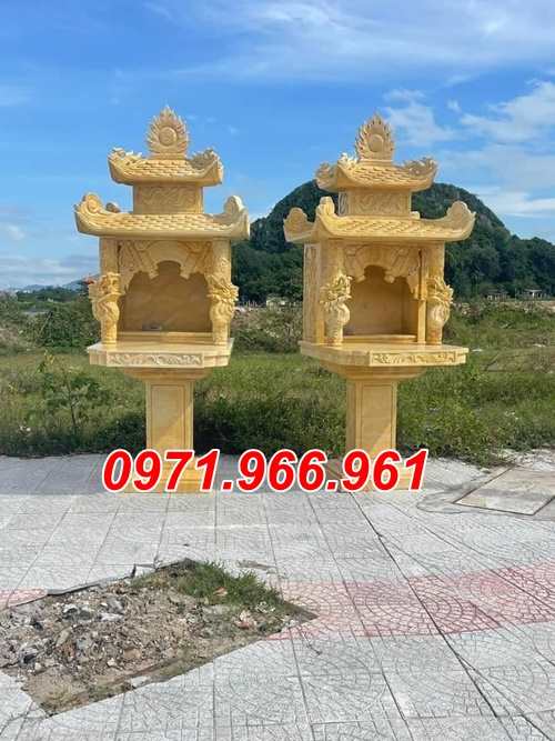 714 mẫu miếu thờ đá vàng đẹp bán sóc trăng