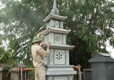 mẫu mộ tháp đá đẹp bán thành phố Hạ Long