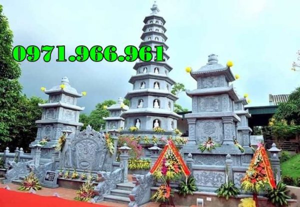 mẫu mộ tháp đá đẹp bán thành phố Hòa Bình
