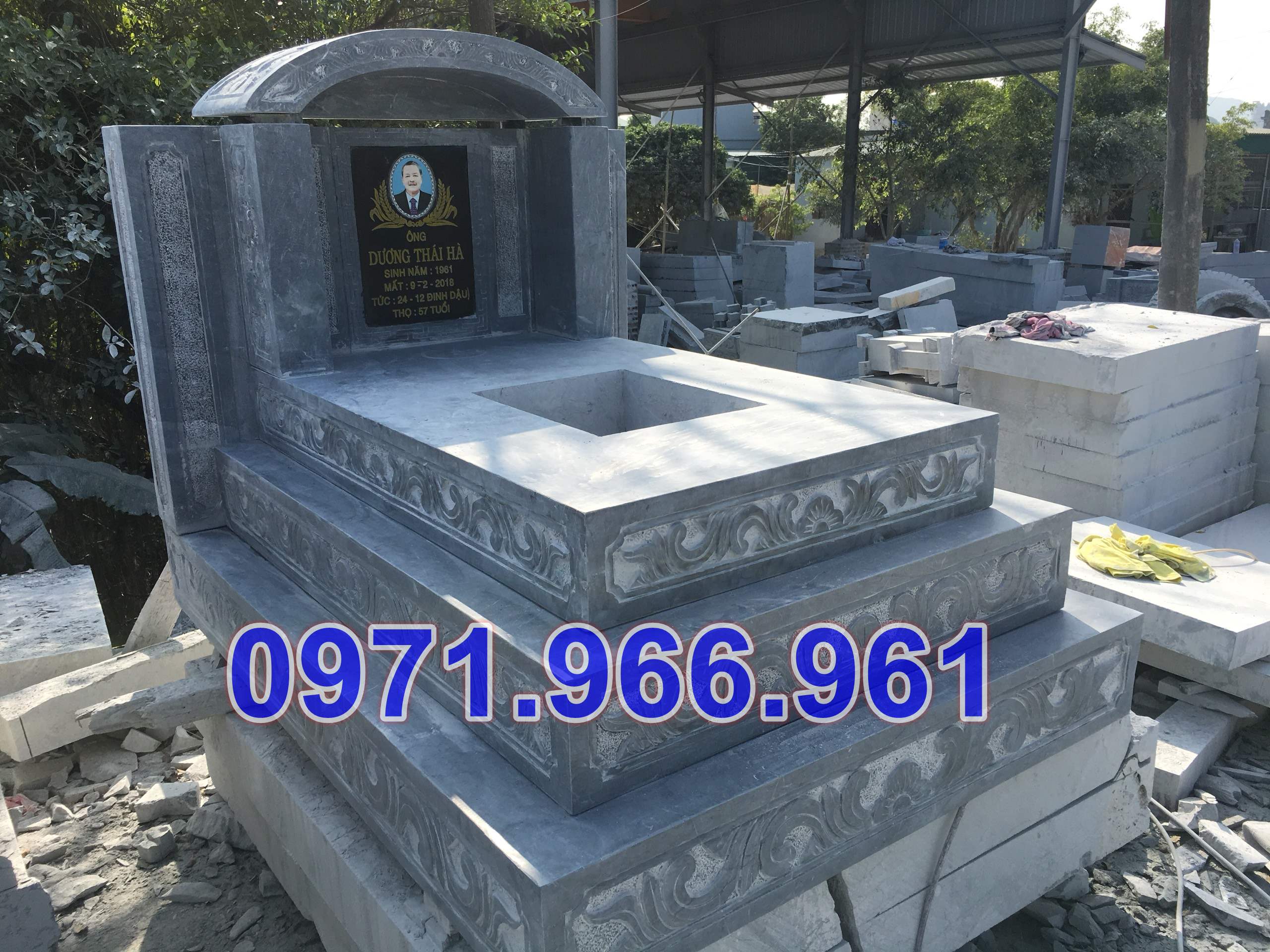 527 - mẫu mộ đá đơn giản đẹp bán khánh hòa