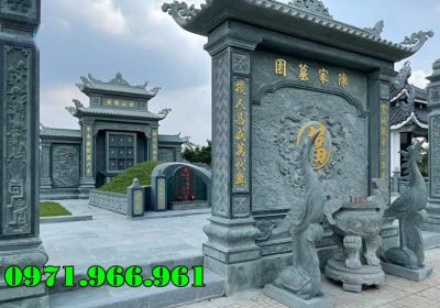 104+ Mẫu lăng mộ đá xanh nghĩa trang đẹp nhất