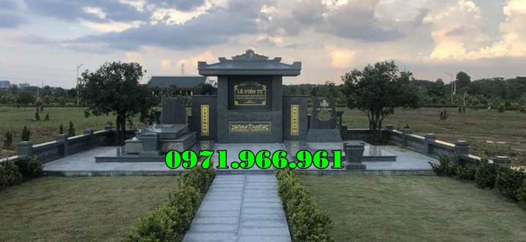 121+ Mẫu lăng mộ song thân đá xanh đẹp nhất