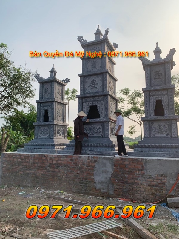 55 : Mộ Tháp Đá Thờ Hũ Tro Cốt Bán Ở Tại Trà Vinh