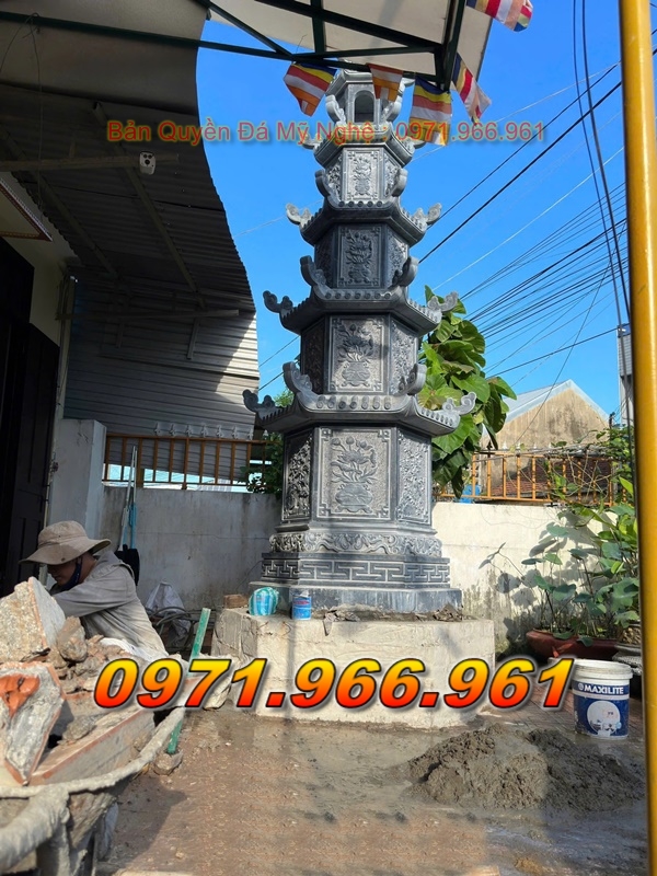 56 : Mẫu Mộ Tháp Đá Sư Trụ Trì Bán Ở Tại Vĩnh Long