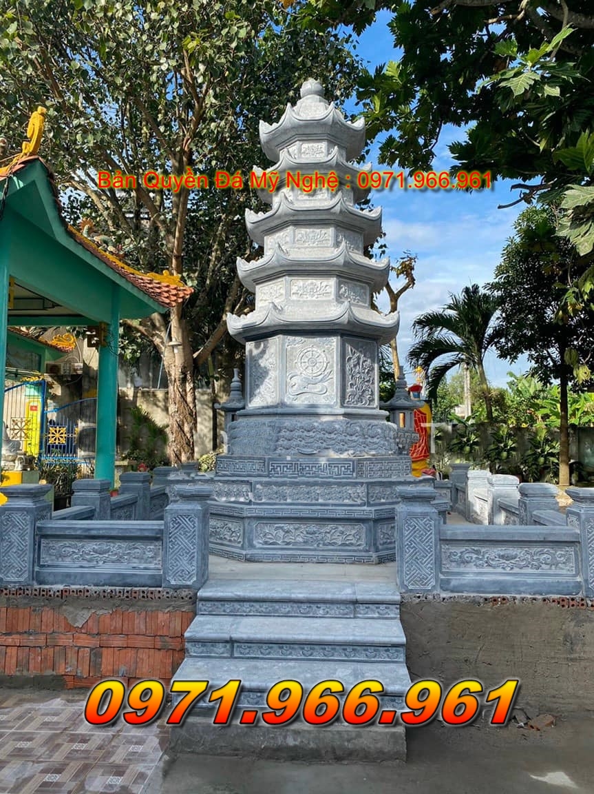 58 : Xây Mộ Hình Tháp Đá Để Cốt Bán Ở Tại Vĩnh Long