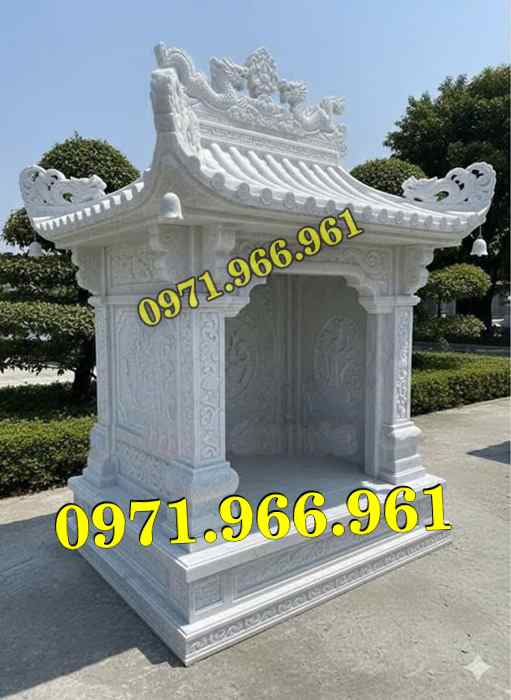 miếu thờ cửu trùng thiên đá xanh, miếu thờ ông thiên đá vàng, miếu thờ trước nhà ngoài trời, miếu thờ ông tà chư thiên, miếu thờ đá granite hoa cương, miếu thờ phật bà quan âm bồ tát, miếu thờ địa tạng vương bồ tát, miếu thờ thông thiên, miếu thờ nghĩa miếu lăng mộ, miếu thờ cô hồn vong ngã 3 đường, 