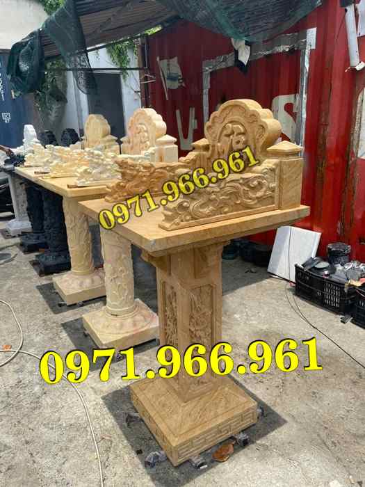 bàn thờ cửu trùng thiên đá xanh, bàn thờ ông thiên đá vàng, bàn thờ trước nhà ngoài trời, bàn thờ ông tà chư thiên, bàn thờ đá granite hoa cương, bàn thờ phật bà quan âm bồ tát, bàn thờ địa tạng vương bồ tát, bàn thờ thông thiên, bàn thờ nghĩa trang lăng mộ, bàn thờ cô hồn vong ngã 3 đường,