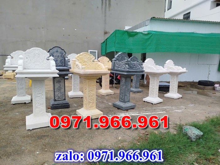 bàn thờ cửu trùng thiên đá xanh, bàn thờ ông thiên đá vàng, bàn thờ trước nhà ngoài trời, bàn thờ ông tà chư thiên, bàn thờ đá granite hoa cương, bàn thờ phật bà quan âm bồ tát, bàn thờ địa tạng vương bồ tát, bàn thờ thông thiên, bàn thờ nghĩa miếu lăng mộ, bàn thờ cô hồn vong ngã 3 đường, 