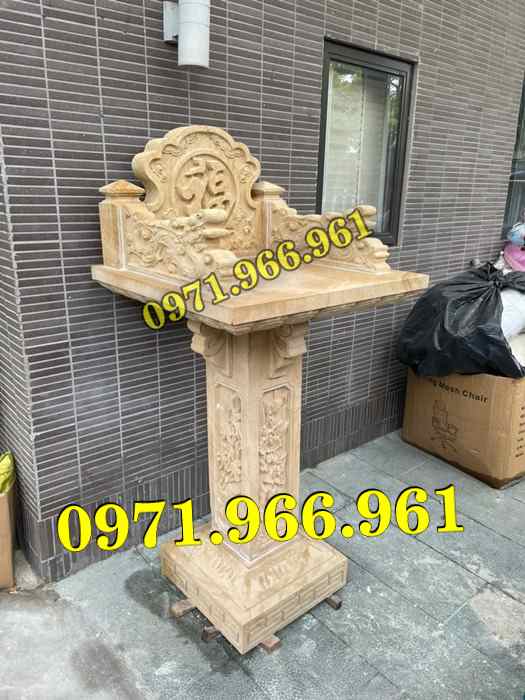 bàn thờ cửu trùng thiên đá xanh, bàn thờ ông thiên đá vàng, bàn thờ trước nhà ngoài trời, bàn thờ ông tà chư thiên, bàn thờ đá granite hoa cương, bàn thờ phật bà quan âm bồ tát, bàn thờ địa tạng vương bồ tát, bàn thờ thông thiên, bàn thờ nghĩa miếu lăng mộ, bàn thờ cô hồn vong ngã 3 đường,