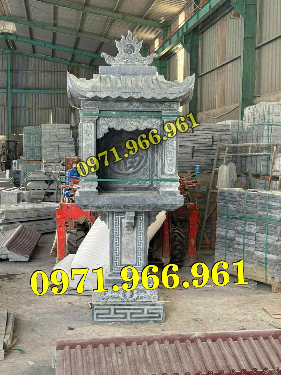 miếu thờ cửu trùng thiên đá xanh, miếu thờ ông thiên đá vàng, miếu thờ trước nhà ngoài trời, miếu thờ ông tà chư thiên, miếu thờ đá granite hoa cương, miếu thờ phật bà quan âm bồ tát, miếu thờ địa tạng vương bồ tát, miếu thờ thông thiên, miếu thờ nghĩa miếu lăng mộ, miếu thờ cô hồn vong ngã 3 đường,