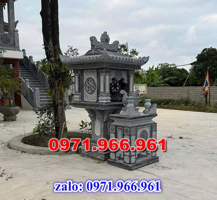 miếu thờ cửu trùng thiên đá xanh, miếu thờ ông thiên đá vàng, miếu thờ trước nhà ngoài trời, miếu thờ ông tà chư thiên, miếu thờ đá granite hoa cương, miếu thờ phật bà quan âm bồ tát, miếu thờ địa tạng vương bồ tát, miếu thờ thông thiên, miếu thờ nghĩa miếu lăng mộ, miếu thờ cô hồn vong ngã 3 đường,