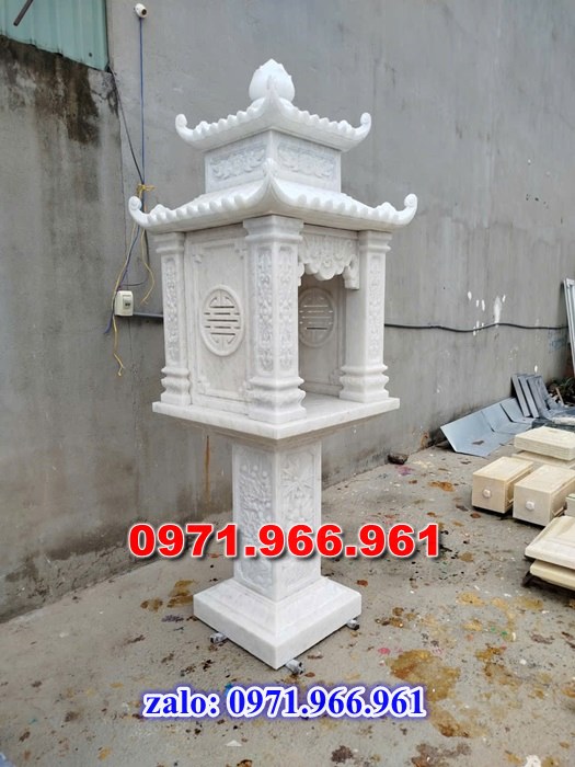 am thờ tiền chủ đá trắng trên ban công lào cai