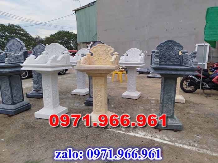 miếu thờ cửu trùng thiên đá xanh, miếu thờ ông thiên đá vàng, miếu thờ trước nhà ngoài trời, miếu thờ ông tà chư thiên, miếu thờ đá granite hoa cương, miếu thờ phật bà quan âm bồ tát, miếu thờ địa tạng vương bồ tát, miếu thờ thông thiên, miếu thờ nghĩa miếu lăng mộ, miếu thờ cô hồn vong ngã 3 đường,