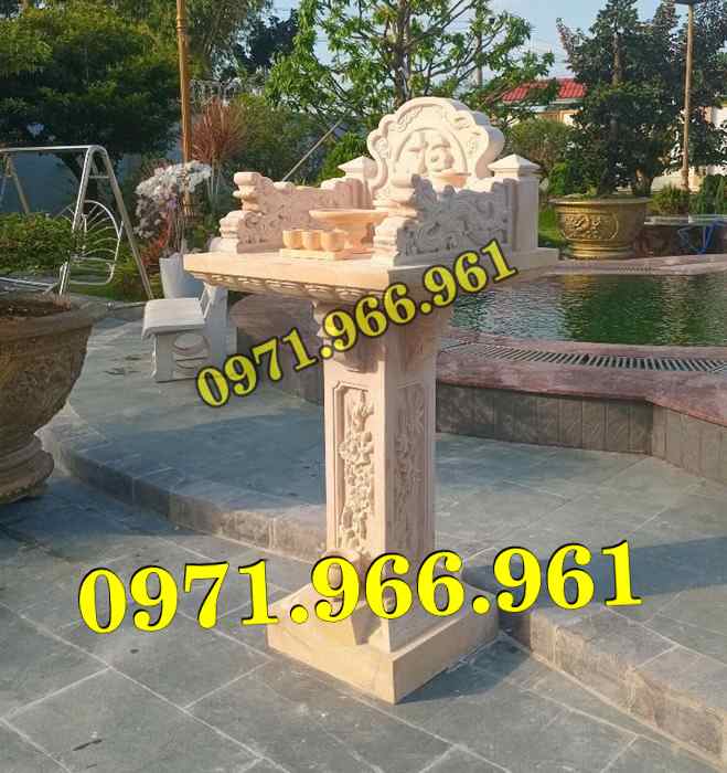 bàn thờ cửu trùng thiên đá xanh, bàn thờ ông thiên đá vàng, bàn thờ trước nhà ngoài trời, bàn thờ ông tà chư thiên, bàn thờ đá granite hoa cương, bàn thờ phật bà quan âm bồ tát, bàn thờ địa tạng vương bồ tát, bàn thờ thông thiên, bàn thờ nghĩa trang lăng mộ, bàn thờ cô hồn vong ngã 3 đường, 