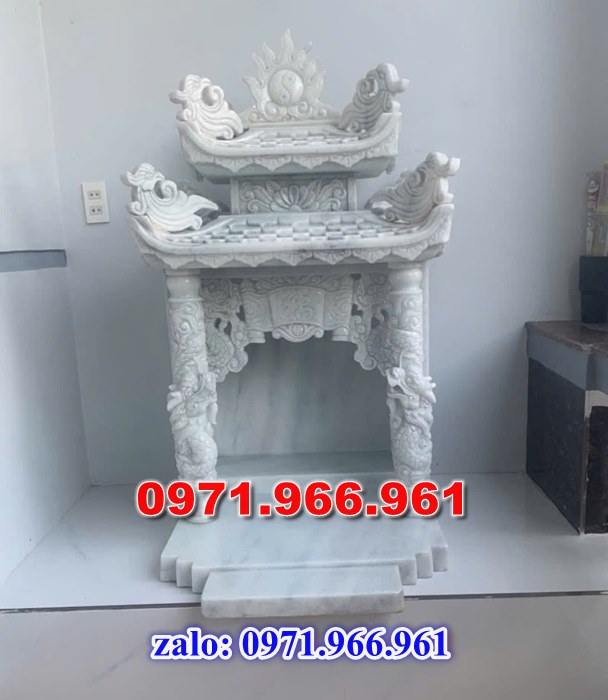 am thờ tiền chủ đá trắng trên ban công lào cai