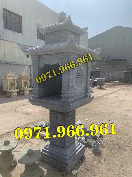 miếu thờ cửu trùng thiên đá xanh, miếu thờ ông thiên đá vàng, miếu thờ trước nhà ngoài trời, miếu thờ ông tà chư thiên, miếu thờ đá granite hoa cương, miếu thờ phật bà quan âm bồ tát, miếu thờ địa tạng vương bồ tát, miếu thờ thông thiên, miếu thờ nghĩa miếu lăng mộ, miếu thờ cô hồn vong ngã 3 đường, 