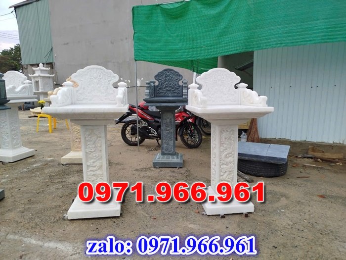 bàn thờ cửu trùng thiên đá xanh, bàn thờ ông thiên đá vàng, bàn thờ trước nhà ngoài trời, bàn thờ ông tà chư thiên, bàn thờ đá granite hoa cương, bàn thờ phật bà quan âm bồ tát, bàn thờ địa tạng vương bồ tát, bàn thờ thông thiên, bàn thờ nghĩa miếu lăng mộ, bàn thờ cô hồn vong ngã 3 đường,