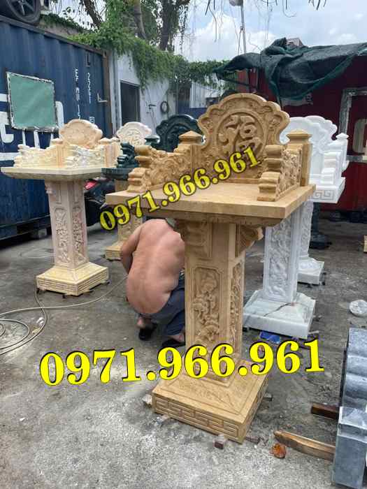 bàn thờ cửu trùng thiên đá xanh, bàn thờ ông thiên đá vàng, bàn thờ trước nhà ngoài trời, bàn thờ ông tà chư thiên, bàn thờ đá granite hoa cương, bàn thờ phật bà quan âm bồ tát, bàn thờ địa tạng vương bồ tát, bàn thờ thông thiên, bàn thờ nghĩa trang lăng mộ, bàn thờ cô hồn vong ngã 3 đường, 