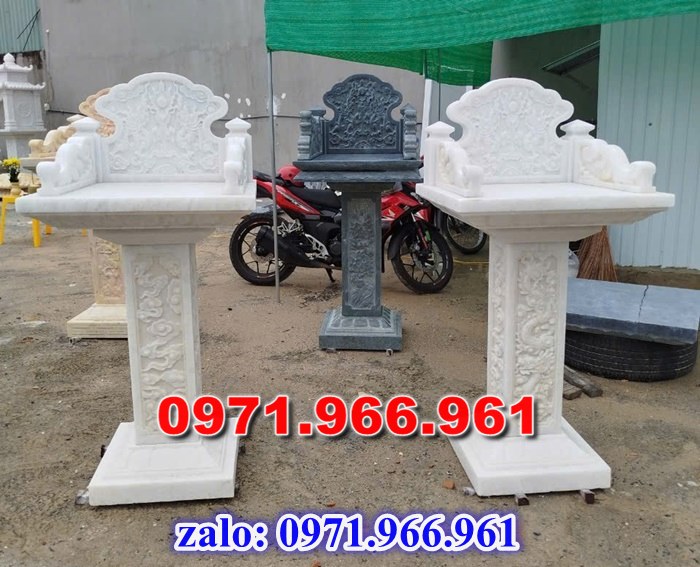 bàn thờ cửu trùng thiên đá xanh, bàn thờ ông thiên đá vàng, bàn thờ trước nhà ngoài trời, bàn thờ ông tà chư thiên, bàn thờ đá granite hoa cương, bàn thờ phật bà quan âm bồ tát, bàn thờ địa tạng vương bồ tát, bàn thờ thông thiên, bàn thờ nghĩa miếu lăng mộ, bàn thờ cô hồn vong ngã 3 đường, 