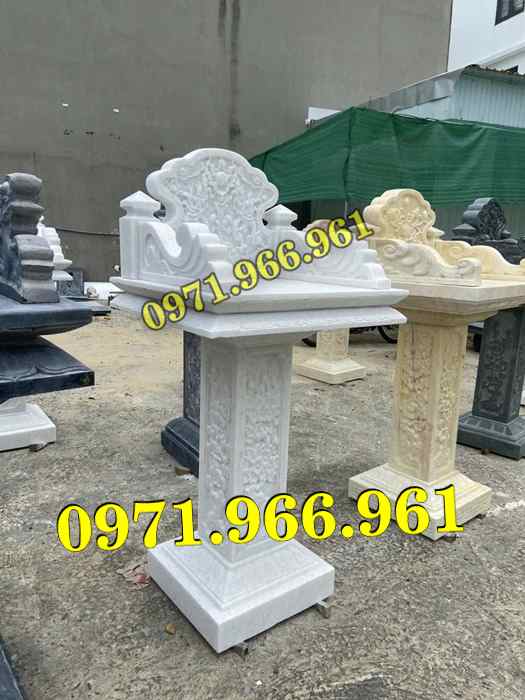 bàn thờ cửu trùng thiên đá xanh, bàn thờ ông thiên đá vàng, bàn thờ trước nhà ngoài trời, bàn thờ ông tà chư thiên, bàn thờ đá granite hoa cương, bàn thờ phật bà quan âm bồ tát, bàn thờ địa tạng vương bồ tát, bàn thờ thông thiên, bàn thờ nghĩa miếu lăng mộ, bàn thờ cô hồn vong ngã 3 đường, 