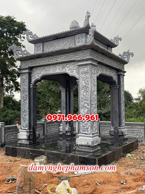 2126 lan can mộ tổ dòng họ đá hoa cương bình thuận