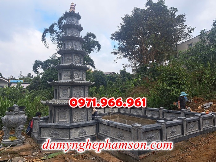 lắp đặt tháp đá cao cấp trọn gói theo yêu càu, mộ ông bà bố mẹ gia đình xây đá, mộ ốp đá xanh đen cẩm thạch, mẫu tháp đá đơn giản tam cấp không mái, mộ gia tộc song thân phu thê có mái che, kim tĩnh huyệt mộ bằng đá chôn tươi sang cát, nhà mồ mả để thề lưu giũ hũ lọ tro cốt, mộ sư bảo tháp ba năm bẩy chín tầng hình vuông lục lăng bát giác, mộ đôi tròn sang cát hỏa hung địa táng,