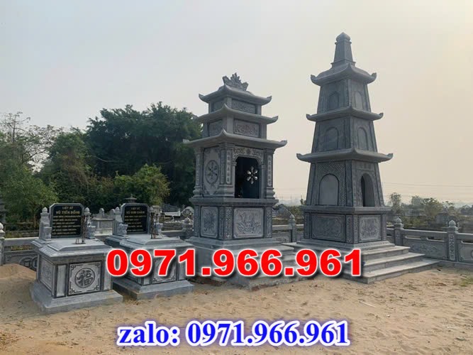 lắp đặt tháp đá cao cấp trọn gói theo yêu càu, mộ ông bà bố mẹ gia đình xây đá, mộ ốp đá xanh đen cẩm thạch, mẫu tháp đá đơn giản tam cấp không mái, mộ gia tộc song thân phu thê có mái che, kim tĩnh huyệt mộ bằng đá chôn tươi sang cát, nhà mồ mả để thề lưu giũ hũ lọ tro cốt, mộ sư bảo tháp ba năm bẩy chín tầng hình vuông lục lăng bát giác, mộ đôi tròn sang cát hỏa hung địa táng,