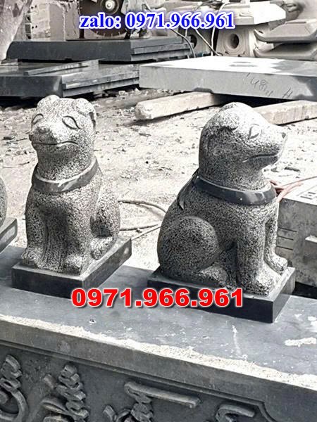 chó đá phong thủy trước nhà, chó đá trấn trạch lăng mộ nhà thờ, chó đá nguyên khối chạm điêu khắc, tượng chó đá cổ trước chùa từ đường miếu,  ngoài chùa, cửa đình, nhà thờ dòng họ gia đình, linh thiêng, được điêu khắc tinh sảo, bằng đá xanh ninh bình, đá thanh hóa, đá trắng, đá vàng, đá thạch anh, đá granite, theo yêu cầu của khách hàng