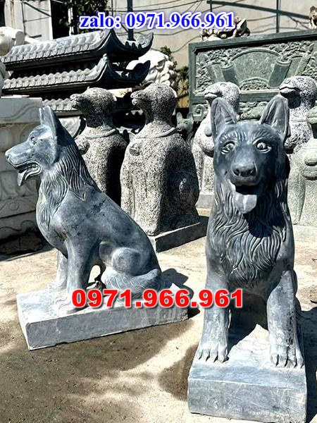 chó đá phong thủy trước nhà, chó đá trấn trạch lăng mộ nhà thờ, chó đá nguyên khối chạm điêu khắc, tượng chó đá cổ trước chùa từ đường miếu,  ngoài chùa, cửa đình, nhà thờ dòng họ gia đình, linh thiêng, được điêu khắc tinh sảo, bằng đá xanh ninh bình, đá thanh hóa, đá trắng, đá vàng, đá thạch anh, đá granite, theo yêu cầu của khách hàng