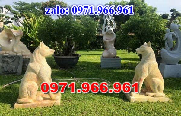 chó đá phong thủy trước nhà, chó đá trấn trạch lăng mộ nhà thờ, chó đá nguyên khối chạm điêu khắc, tượng chó đá cổ trước chùa từ đường miếu,  ngoài chùa, cửa đình, nhà thờ dòng họ gia đình, linh thiêng, được điêu khắc tinh sảo, bằng đá xanh ninh bình, đá thanh hóa, đá trắng, đá vàng, đá thạch anh, đá granite, theo yêu cầu của khách hàng