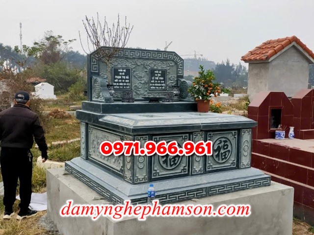 bia mộ đá xanh đẹp, giá bán mộ đá nguyên khối lắp sắp, địa chĩ nơi chỗ bán mộ đá hoa cương granite, kích thước mộ đá tự nhiên chuẩn phong thủy, thiết kế mộ đá trắng vàng theo yêu cầu, lắp đặt mộ đá cao cấp trọn gói theo yêu càu, mộ ông bà bố mẹ gia đình xây đá, mộ ốp đá xanh đen cẩm thạch, mẫu mộ đá đơn giản tam cấp không mái, mộ gia tộc song thân phu thê có mái che, kim tĩnh huyệt mộ bằng đá chôn tươi sang cát, nhà mồ mả để thề lưu giũ hũ lọ tro cốt, mộ sư bảo tháp ba năm bẩy chín tầng hình vuông lục lăng bát giác, mộ đôi tròn sang cát hỏa hung địa táng,