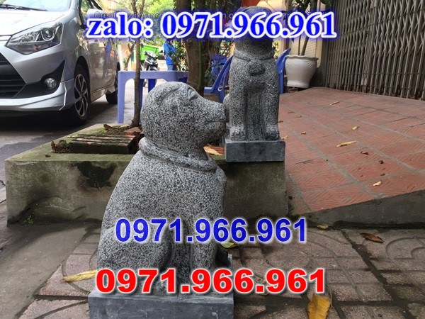 chó đá phong thủy trước nhà, chó đá trấn trạch lăng mộ nhà thờ, chó đá nguyên khối chạm điêu khắc, tượng chó đá cổ trước chùa từ đường miếu,  ngoài chùa, cửa đình, nhà thờ dòng họ gia đình, linh thiêng, được điêu khắc tinh sảo, bằng đá xanh ninh bình, đá thanh hóa, đá trắng, đá vàng, đá thạch anh, đá granite, theo yêu cầu của khách hàng