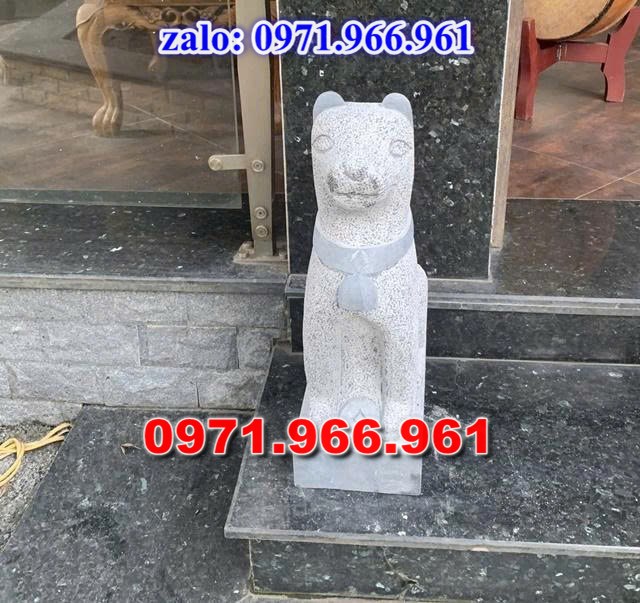 chó đá phong thủy trước nhà, chó đá trấn trạch lăng mộ nhà thờ, chó đá nguyên khối chạm điêu khắc, tượng chó đá cổ trước chùa từ đường miếu,  ngoài chùa, cửa đình, nhà thờ dòng họ gia đình, linh thiêng, được điêu khắc tinh sảo, bằng đá xanh ninh bình, đá thanh hóa, đá trắng, đá vàng, đá thạch anh, đá granite, theo yêu cầu của khách hàng