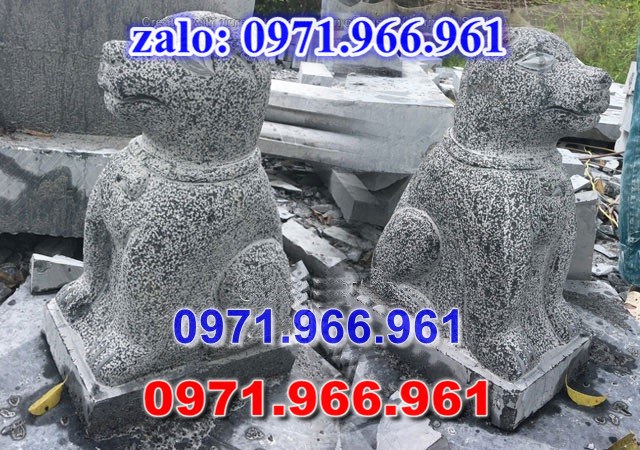 chó đá phong thủy trước nhà, chó đá trấn trạch lăng mộ nhà thờ, chó đá nguyên khối chạm điêu khắc, tượng chó đá cổ trước chùa từ đường miếu,  ngoài chùa, cửa đình, nhà thờ dòng họ gia đình, linh thiêng, được điêu khắc tinh sảo, bằng đá xanh ninh bình, đá thanh hóa, đá trắng, đá vàng, đá thạch anh, đá granite, theo yêu cầu của khách hàng